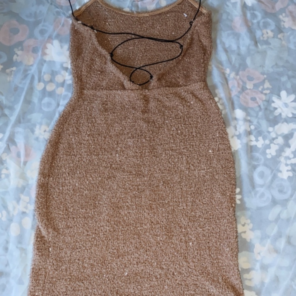 Tan colored dress